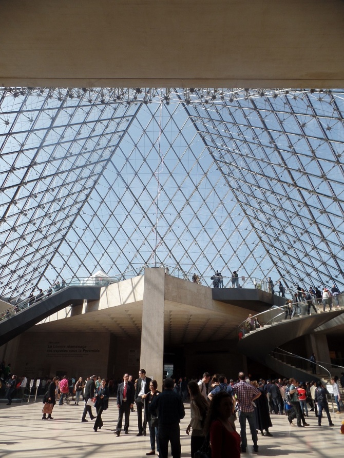 Under the Louvre Pyramid